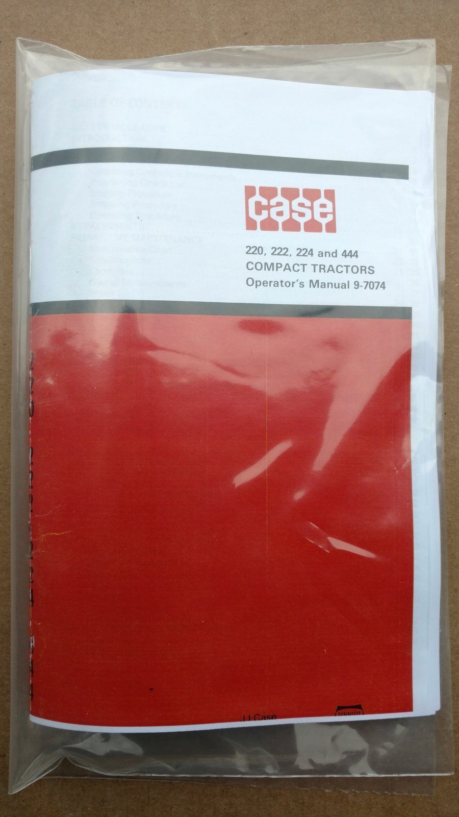 9-7074 OM 220 - 222 - 224 - 444 BY PIN'S - Ingersoll/Case Tractor Part