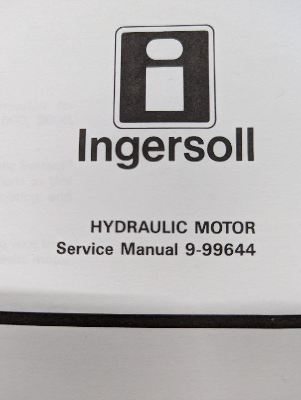 9-99644 SM: HYDRAULIC MOTOR - Ingersoll/Case Tractor Part