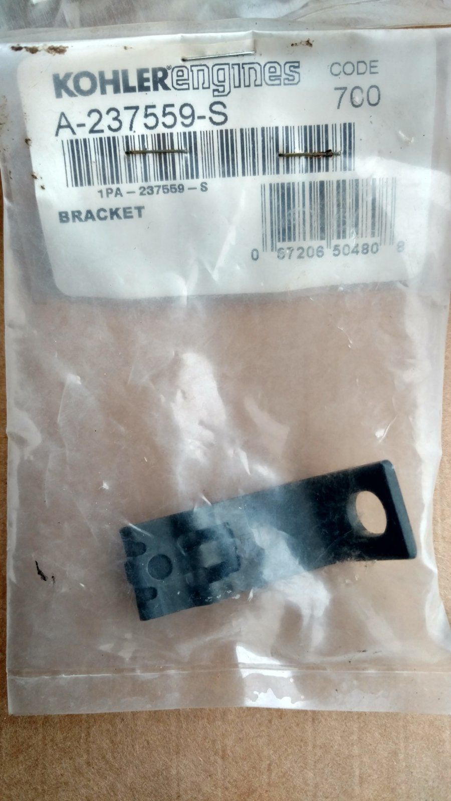 A-237559-S KOHLER THROTTLE BRACKET - Ingersoll/Case Tractor Part