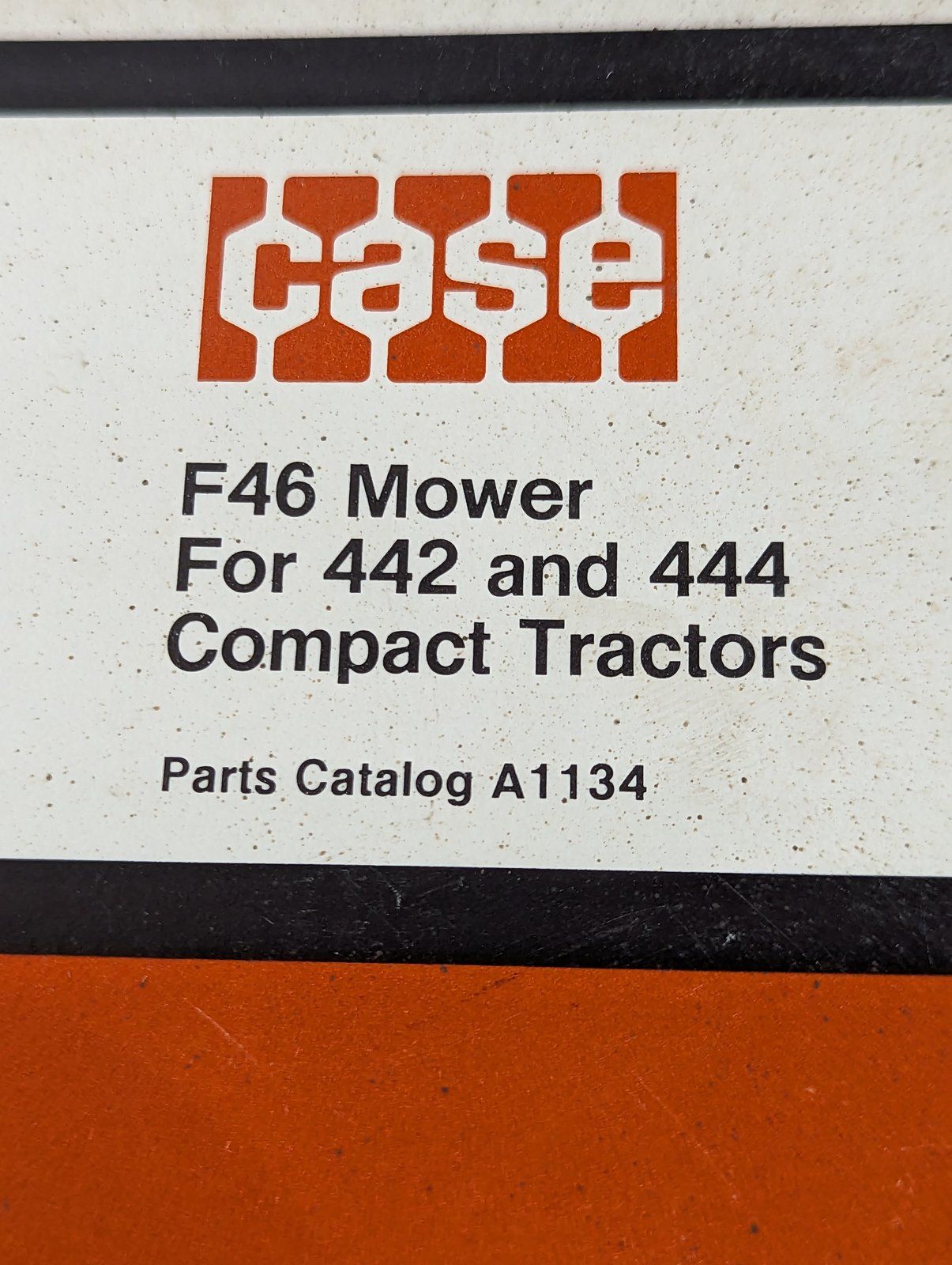 A1134 PC: F46 MOWER for 442 444 - Ingersoll/Case Tractor Part