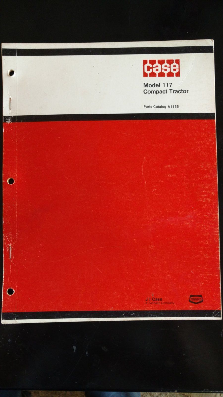 A1155 MODEL 117 COMPACT TRACTOR PARTS MANUAL - Ingersoll/Case Tractor Part