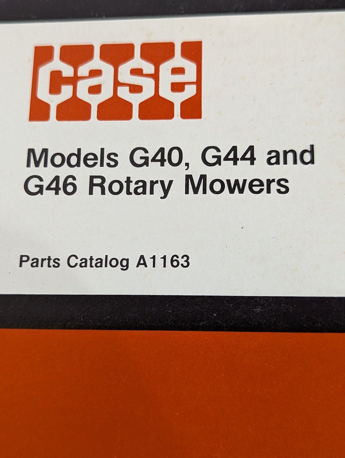 A1163 PC: G40 G44 G46 MOWER - Ingersoll/Case Tractor Part