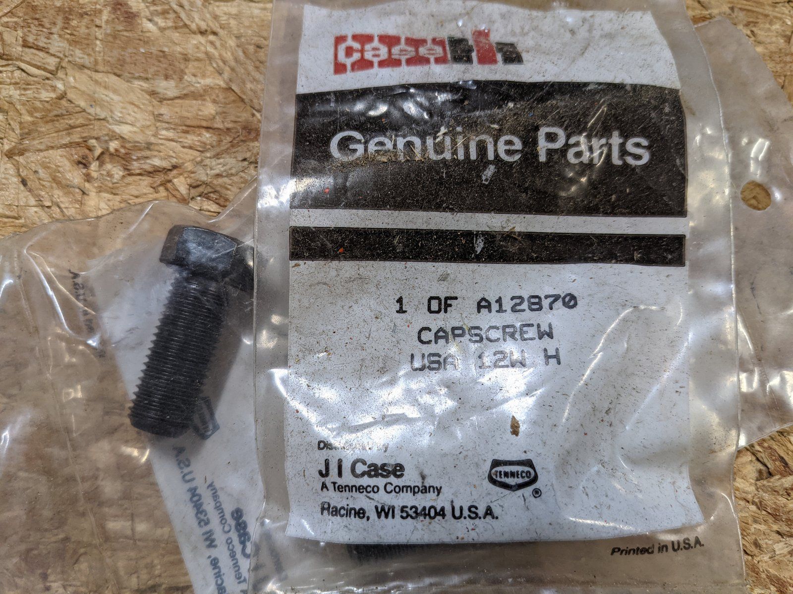 A12870 CAP SCREW - Ingersoll/Case Tractor Part