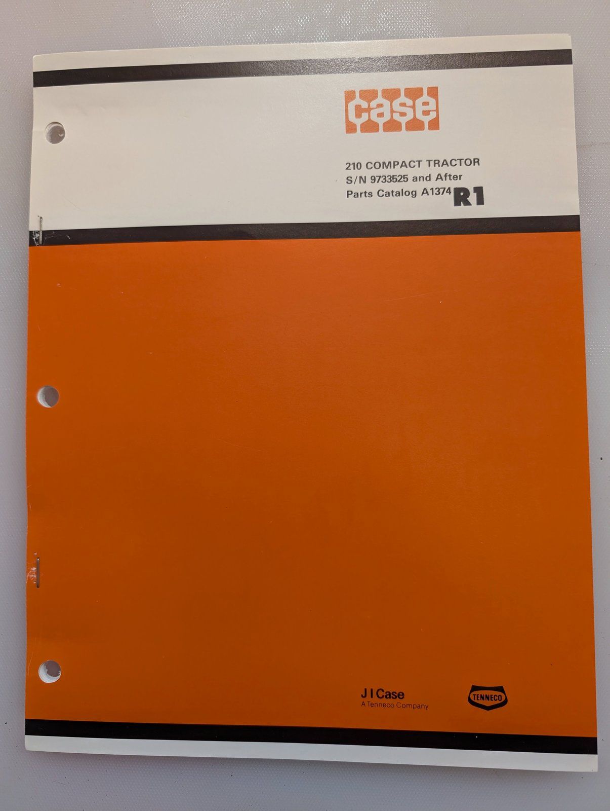A1374R1 PC: 210 SN 9733525 & BEFORE - Ingersoll/Case Tractor Part