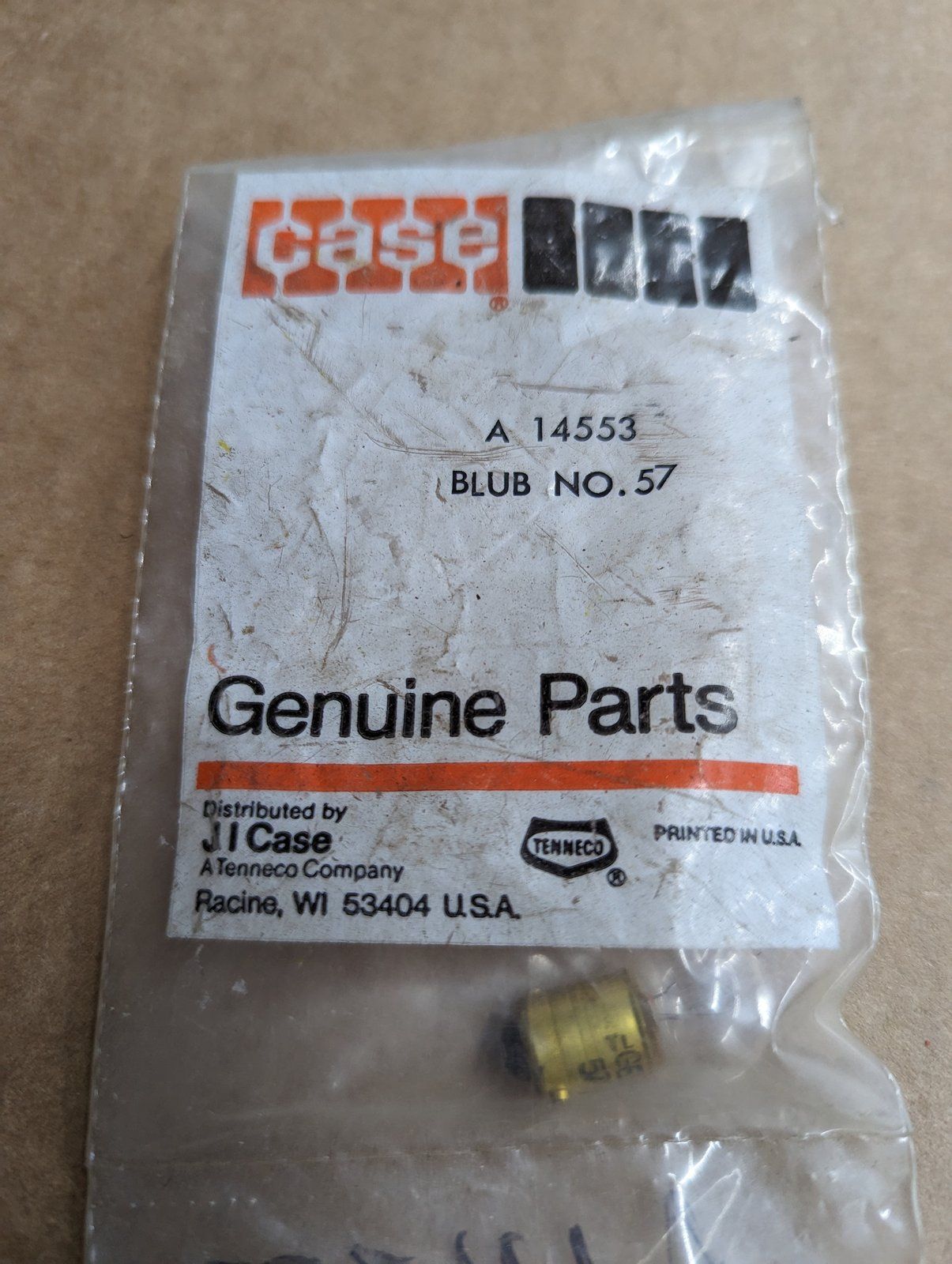 A14553 BULB - Ingersoll/Case Tractor Part