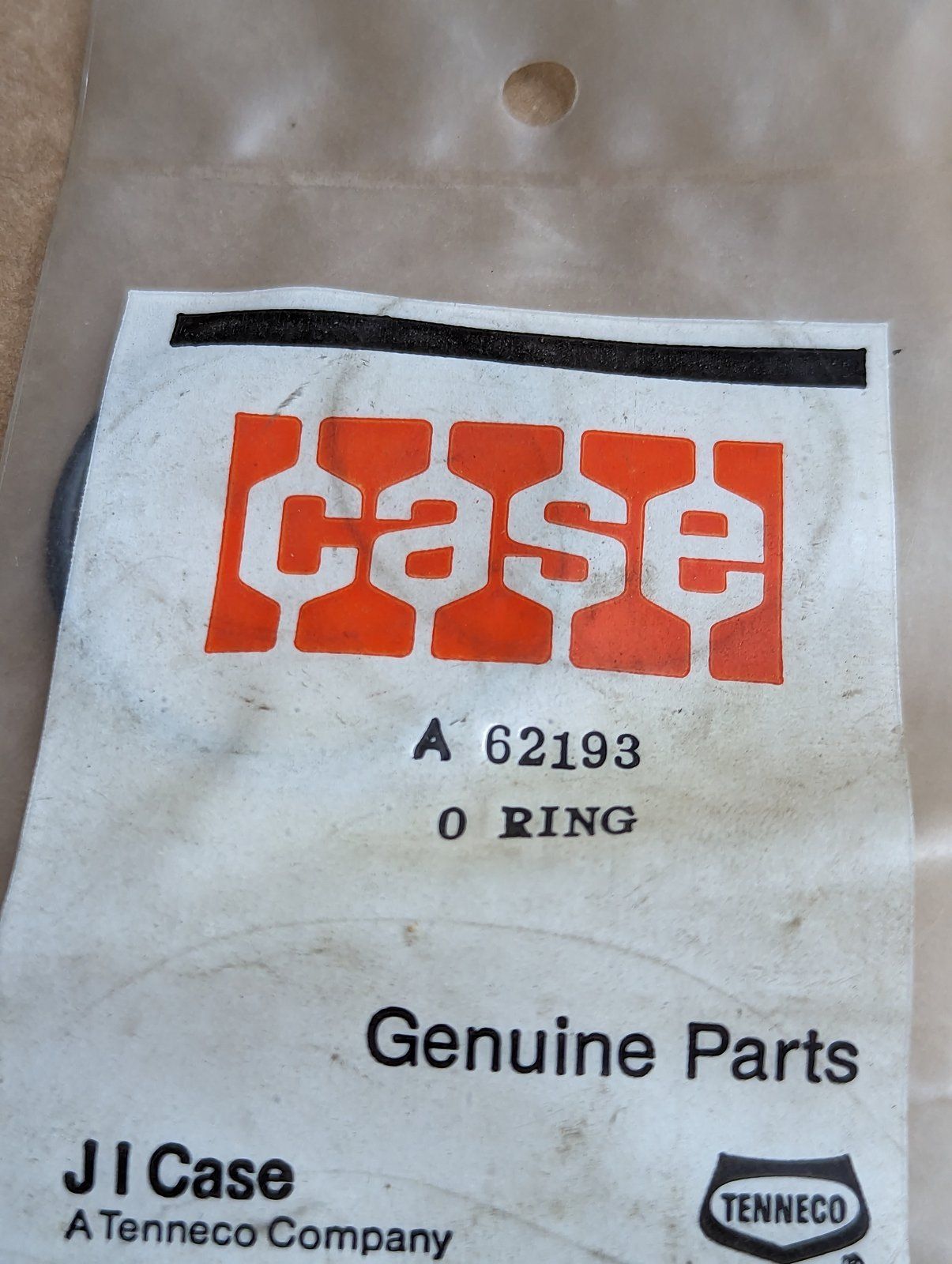 A62193 O-RING 1.424" ID x 1.63" OD - Ingersoll/Case Tractor Part