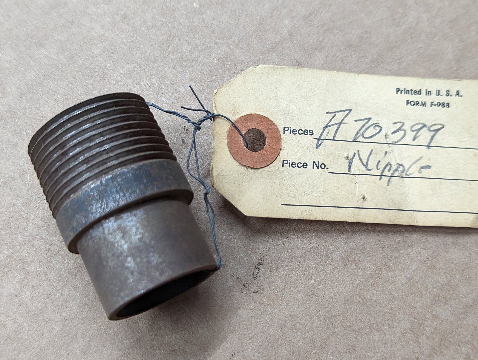 A70399 NIPPLE- EXHAUST ENGINE - Ingersoll/Case Tractor Part