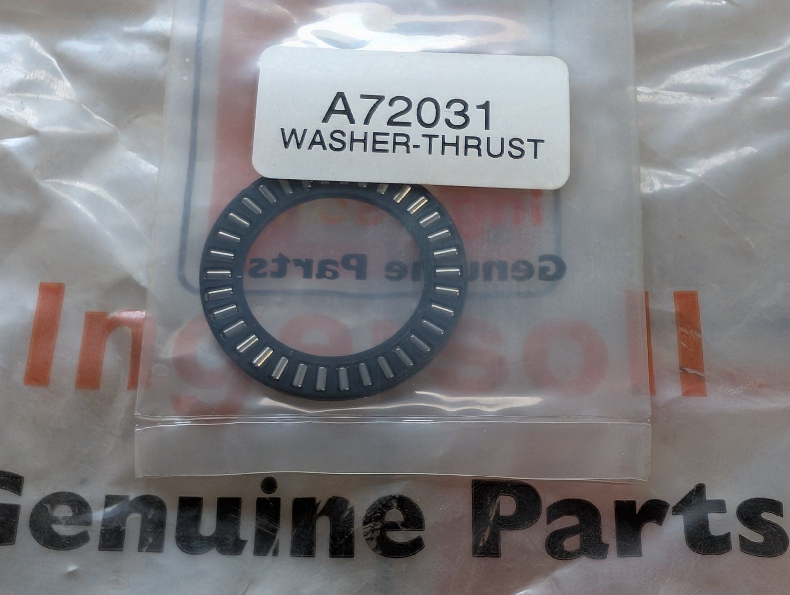 A72031 BEARING -THRUST OUTPUT SHAFT TILLER MOTOR - Ingersoll/Case Tractor Part