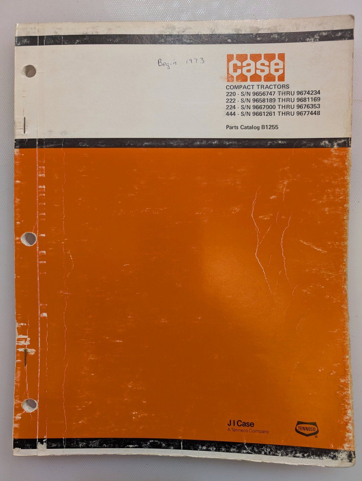 B1255 PC 220 222 224 444 BY PIN'S - Ingersoll/Case Tractor Part