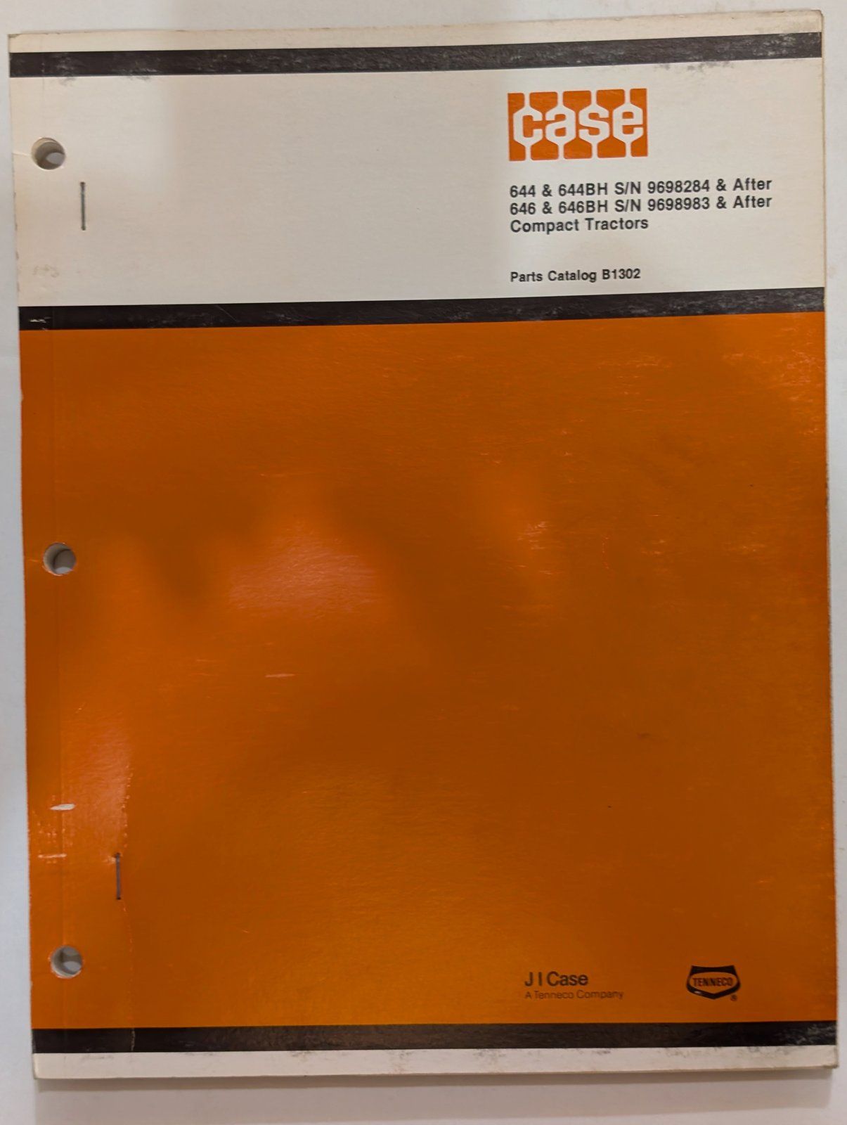 B1302 PC: 644 9698284 S/N AFTER 646 9698983 S/N AFTER - copy - Ingersoll/Case Tractor Part