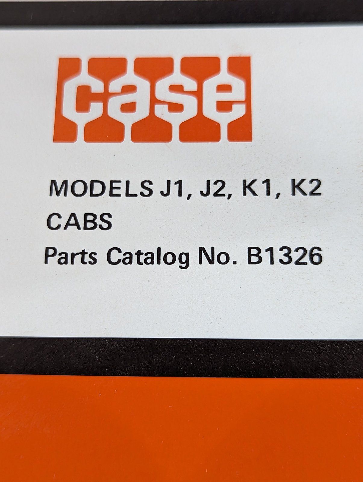B1326 PC: MODELS J JX K1 K2 CABS - Ingersoll/Case Tractor Part