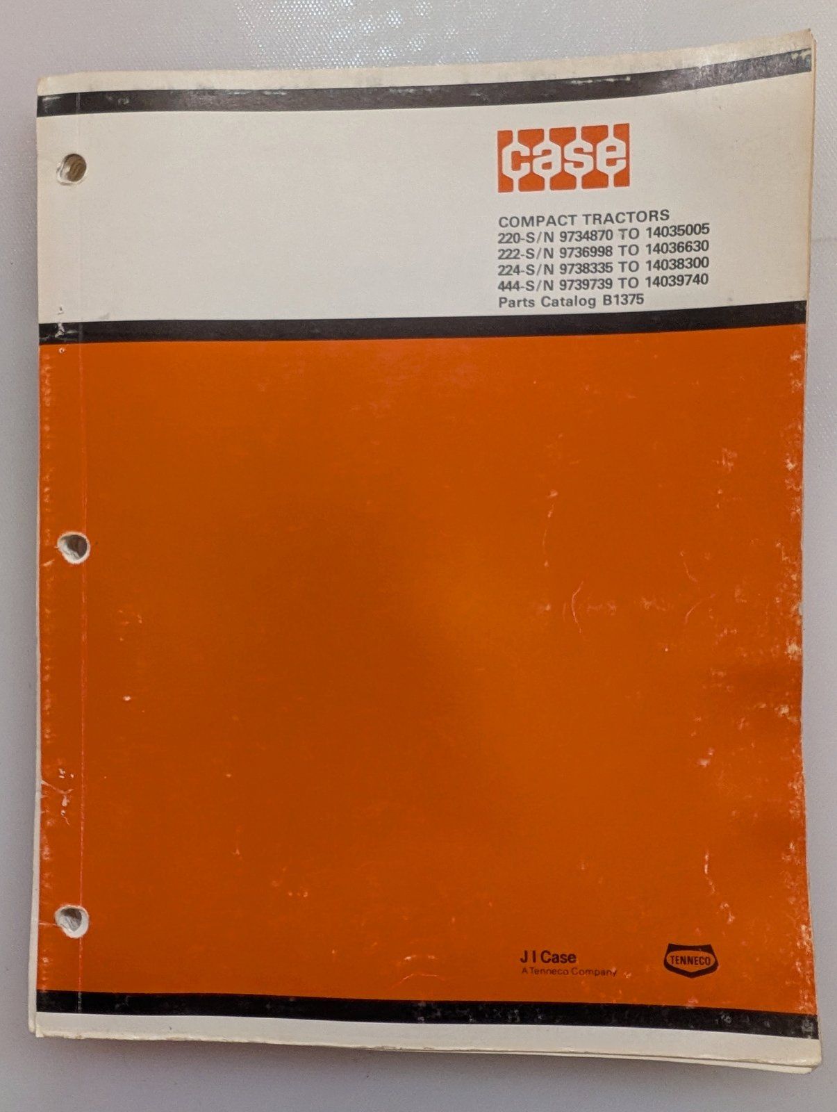 B1375 PC: 220 222 224 444 BY PIN'S - Ingersoll/Case Tractor Part