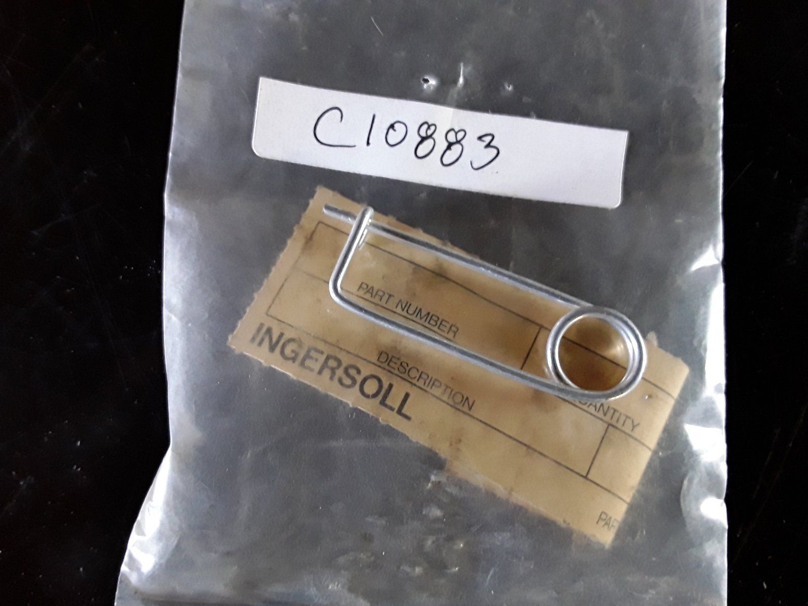 C10883 PIN - SAFETY - (COILED) 20-60 - Ingersoll/Case Tractor Part
