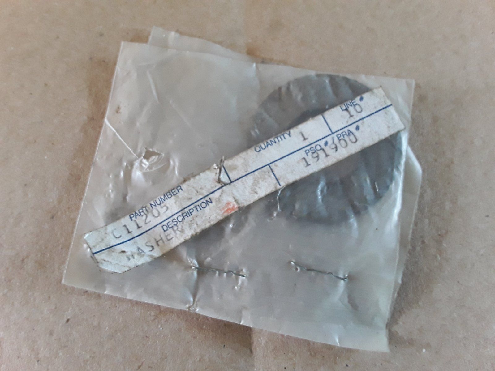 C11205 WASHER - THRUST C10205 - Ingersoll/Case Tractor Part