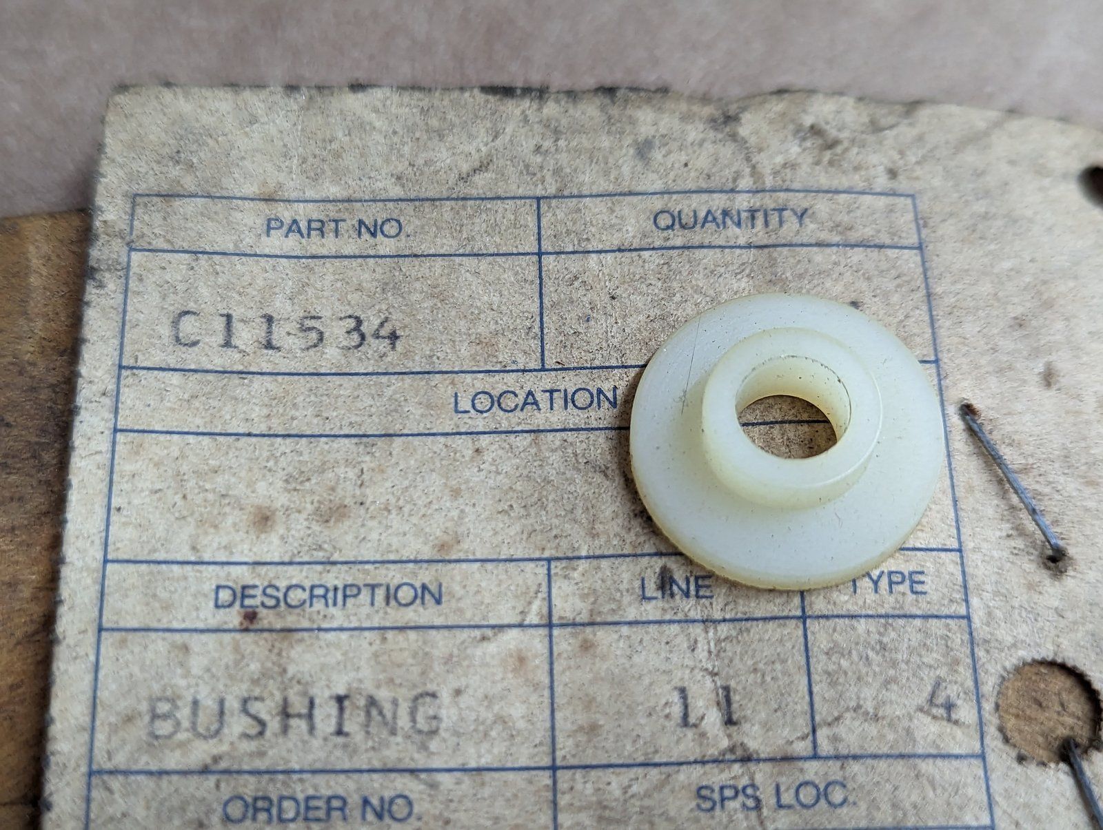 C11534 BUSHING - HOOD - Ingersoll/Case Tractor Part