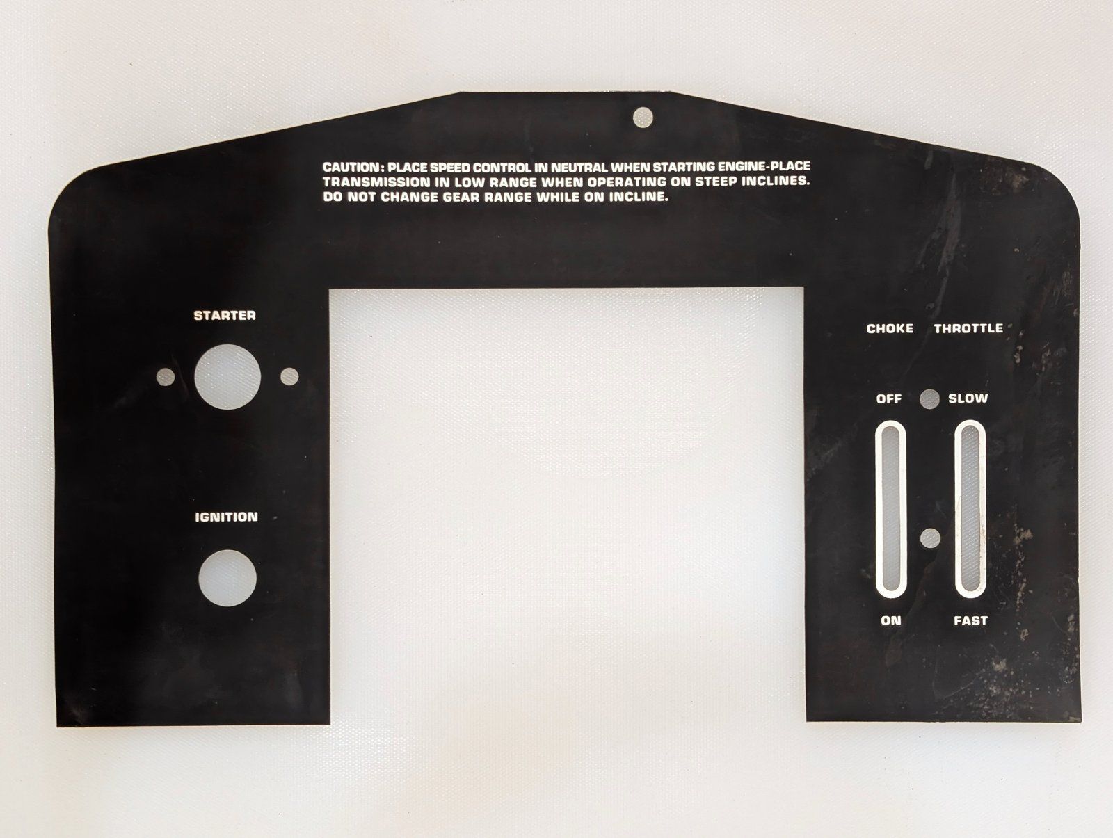 C12212 DECAL INSTRUMENT PANEL LARGE - Ingersoll/Case Tractor Part
