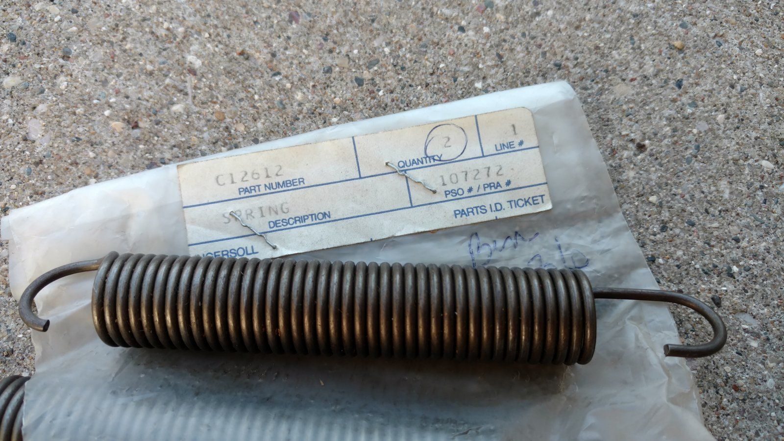 C12612 SPRING - BRAKE - Ingersoll/Case Tractor Part