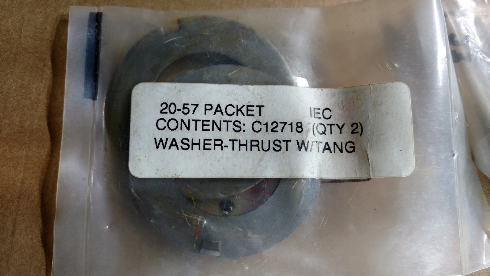 C12718 WASHER-THRUST W/TANG DIFF - Ingersoll/Case Tractor Part