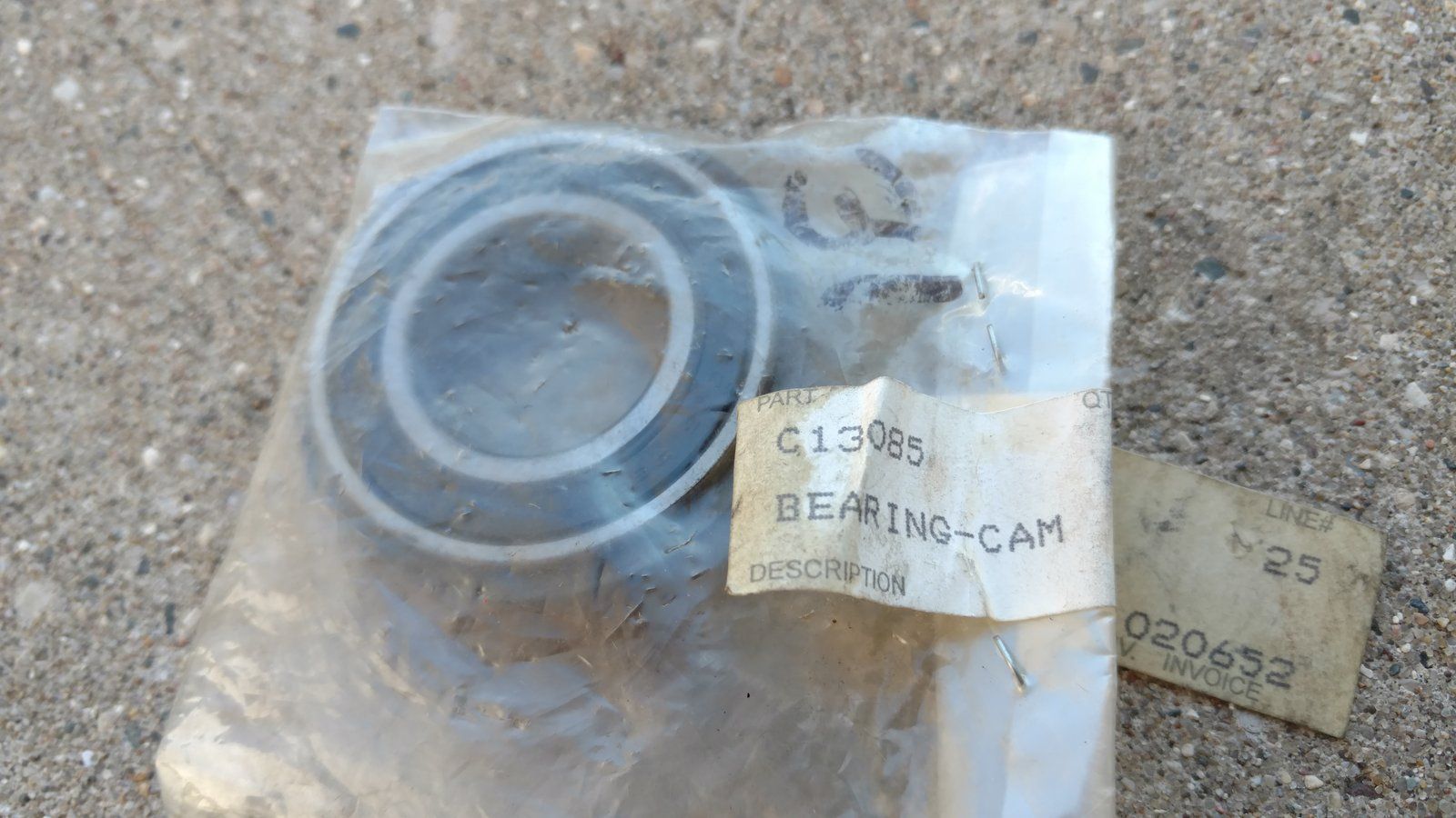 C13085 BEARING W/ SNAP RING CAM - Ingersoll/Case Tractor Part