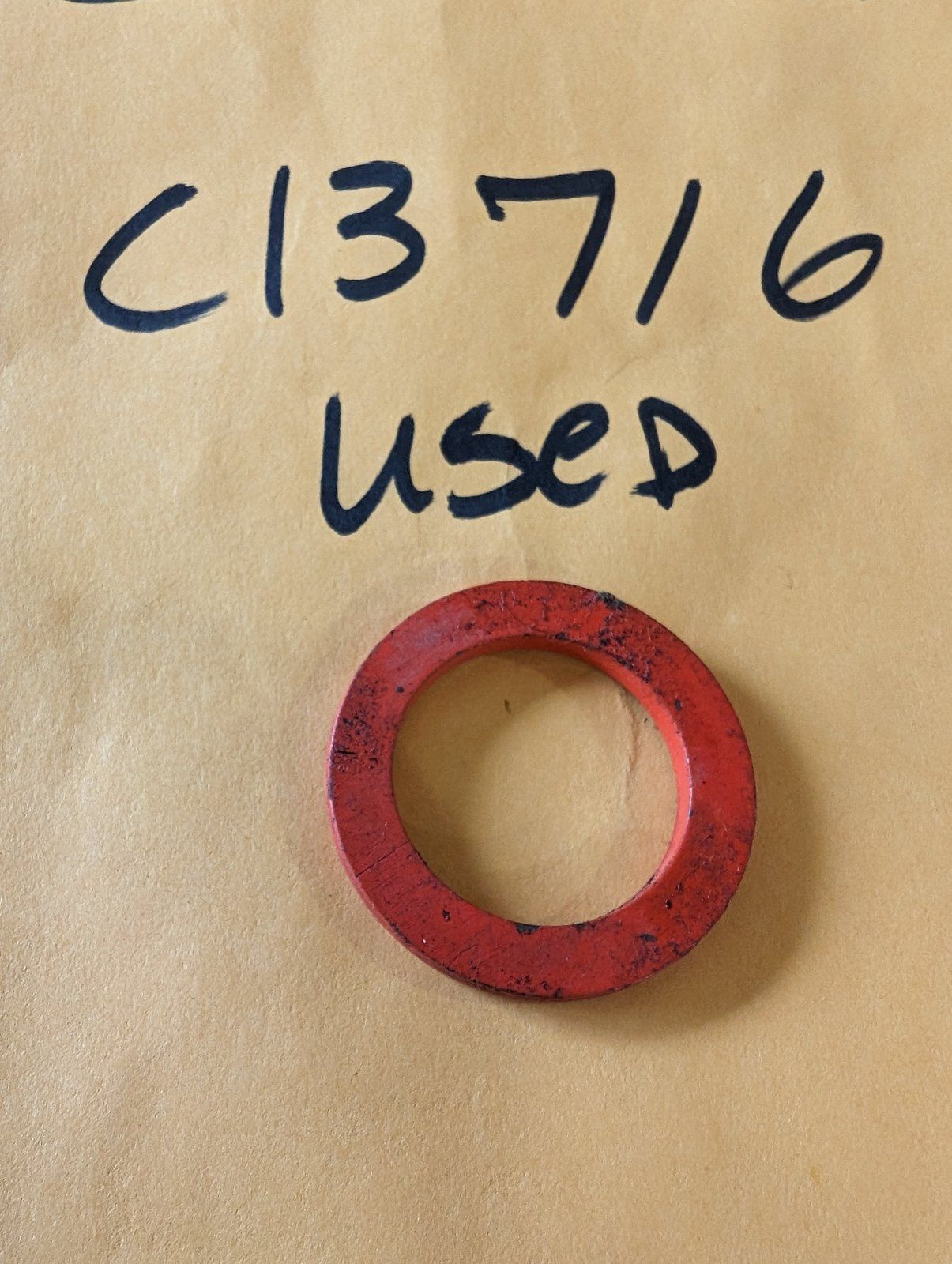 C13716 USED WASHER-THRUST 1.02x1.50x.135 - copy - Ingersoll/Case Tractor Part