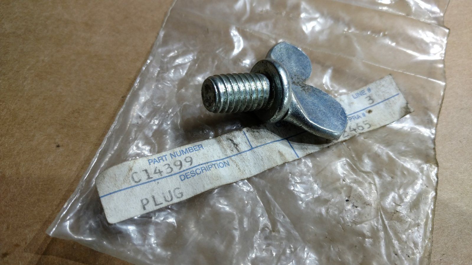 C14399 PLUG - OIL DRAIN - Ingersoll/Case Tractor Part