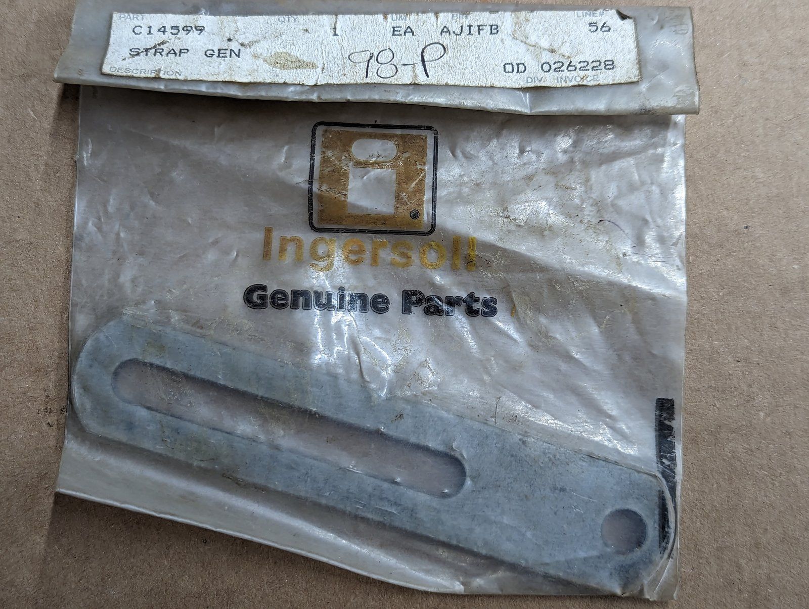 C14599 STRAP GEN - Ingersoll/Case Tractor Part