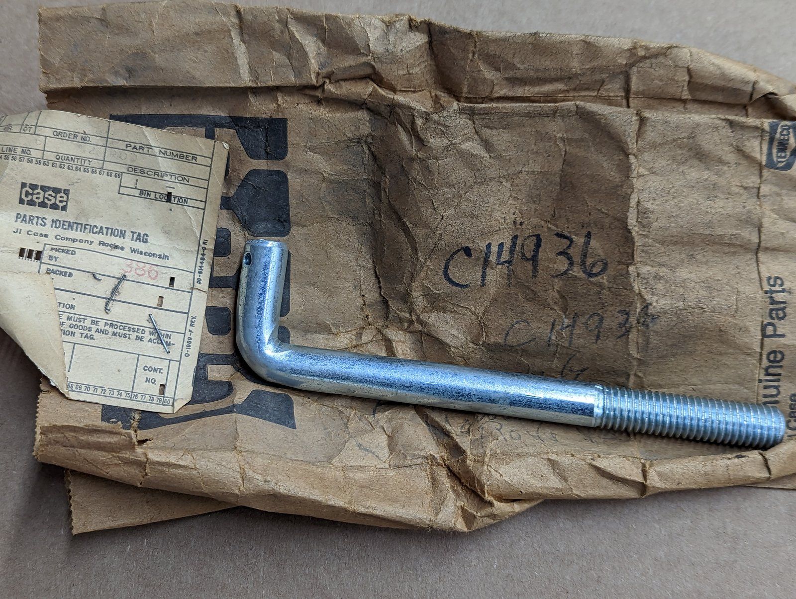C14936 ROD J BOLT - Ingersoll/Case Tractor Part