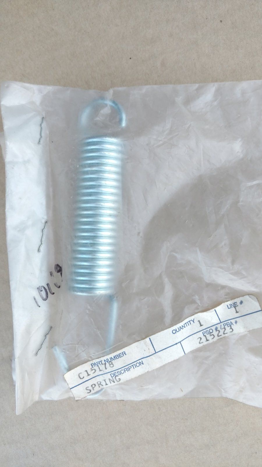 C15178 SPRING - CLUTCH C15587 - Ingersoll/Case Tractor Part