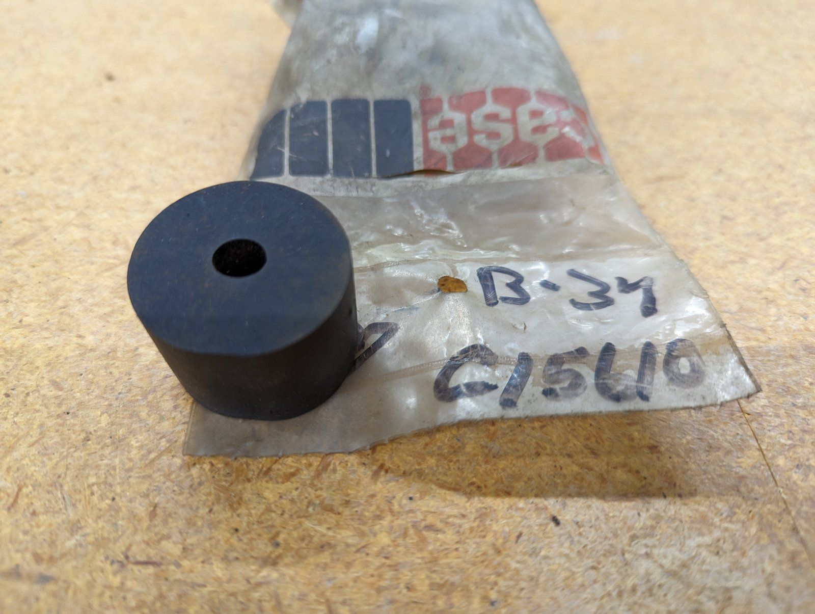 C15610 WASHER - RUBBER .38 X 1.50 X .50` - MOUNT - SEAT C15410 - Ingersoll/Case Tractor Part