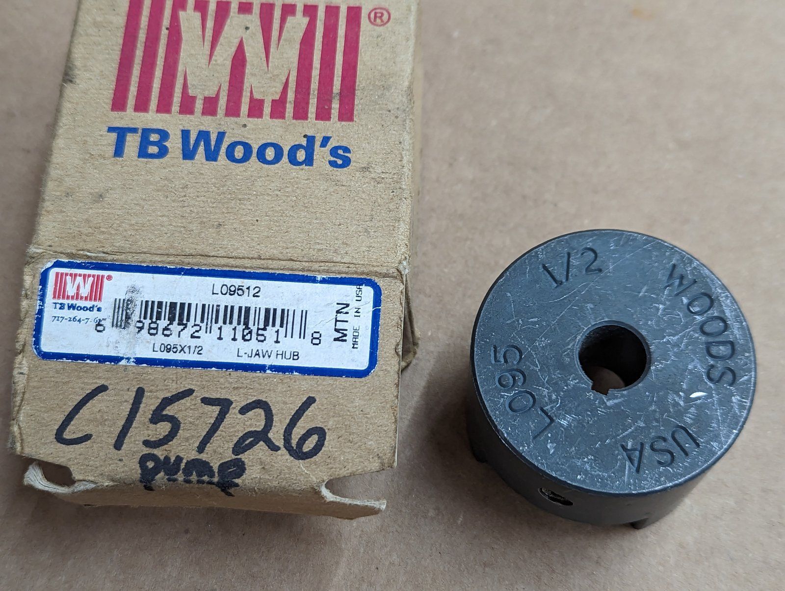 C15726 PUMP COUPLING ASSY-FLEX .500x1.0" L085 1/2" - Ingersoll/Case Tractor Part