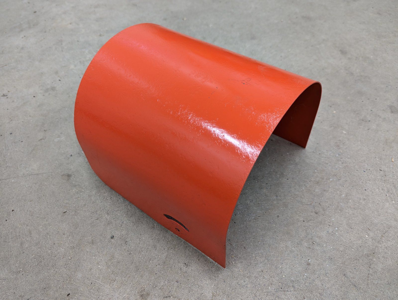 C16940 USED SNOW BLOWER DEFECTOR BLASTED/PAINTED C46478 - Ingersoll/Case Tractor Part