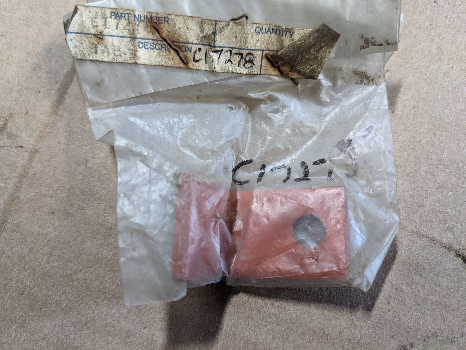 C17278 TAB STOP - Ingersoll/Case Tractor Part