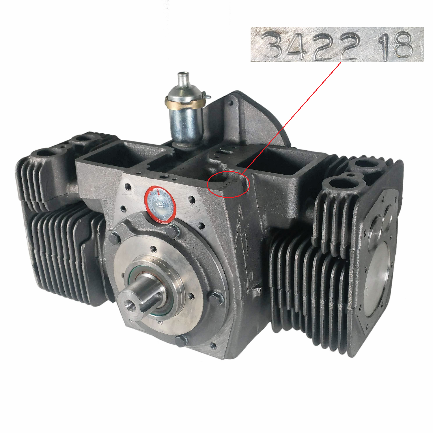 C17626 110-3422-18 OEM Onan Short Block CCKA-MS Spec 2481G 110-2208 CASE 646 LOADER - Ingersoll/Case Tractor Part