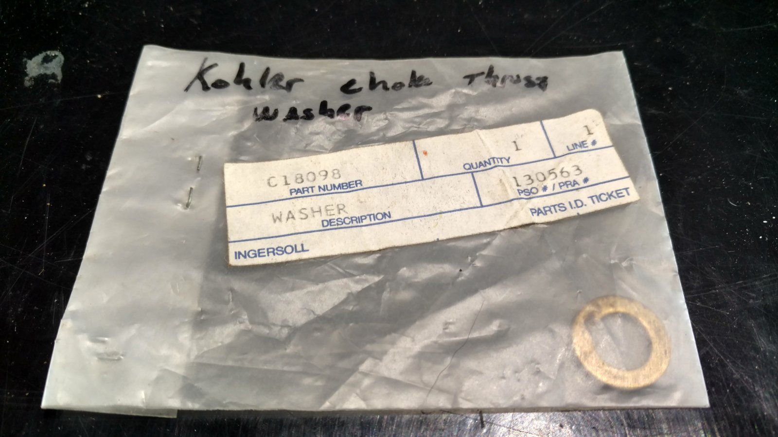 C18098 WASHER-THRUST .405x.686x.062 - Ingersoll/Case Tractor Part