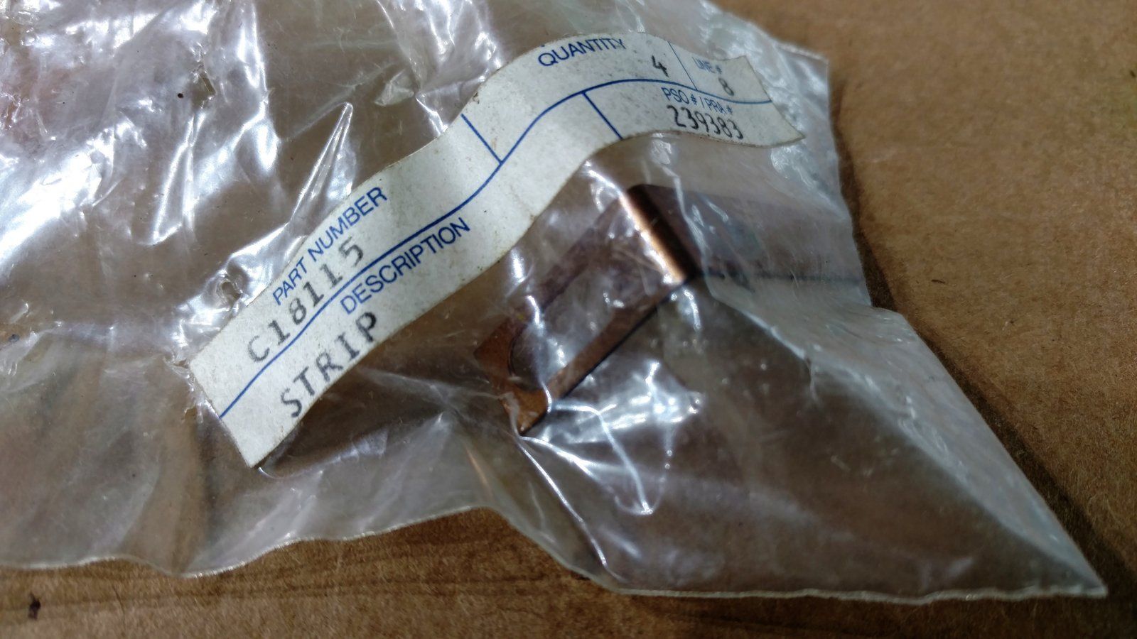C18115 STRIP - PTO SAFETY SWITCH - Ingersoll/Case Tractor Part