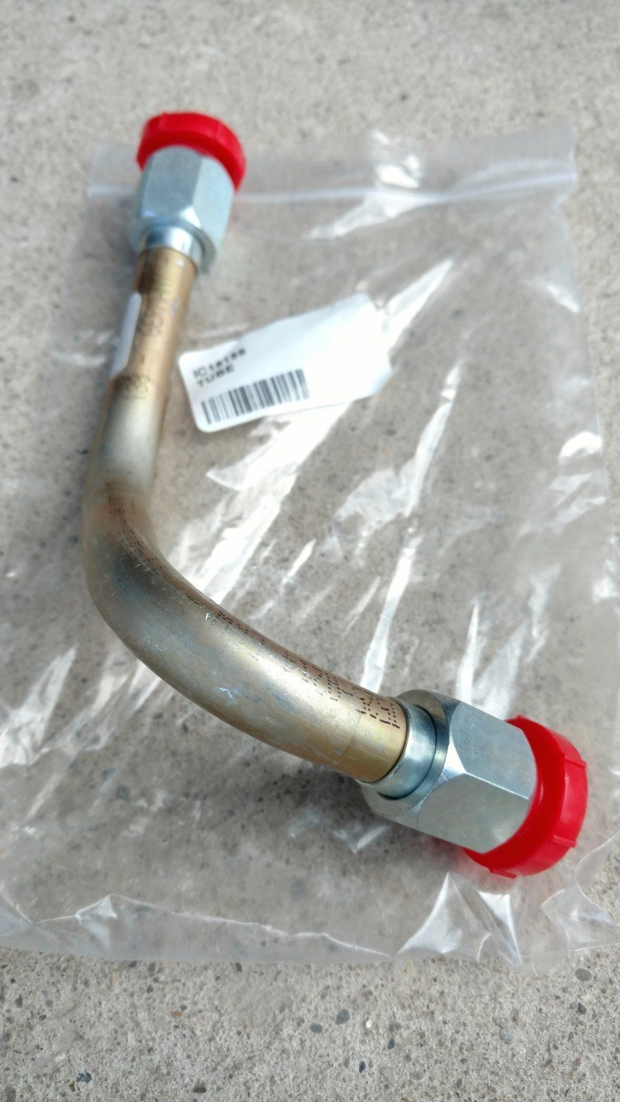 C18159 TUBE VALVE TO MOTOR UPPER - Ingersoll/Case Tractor Part
