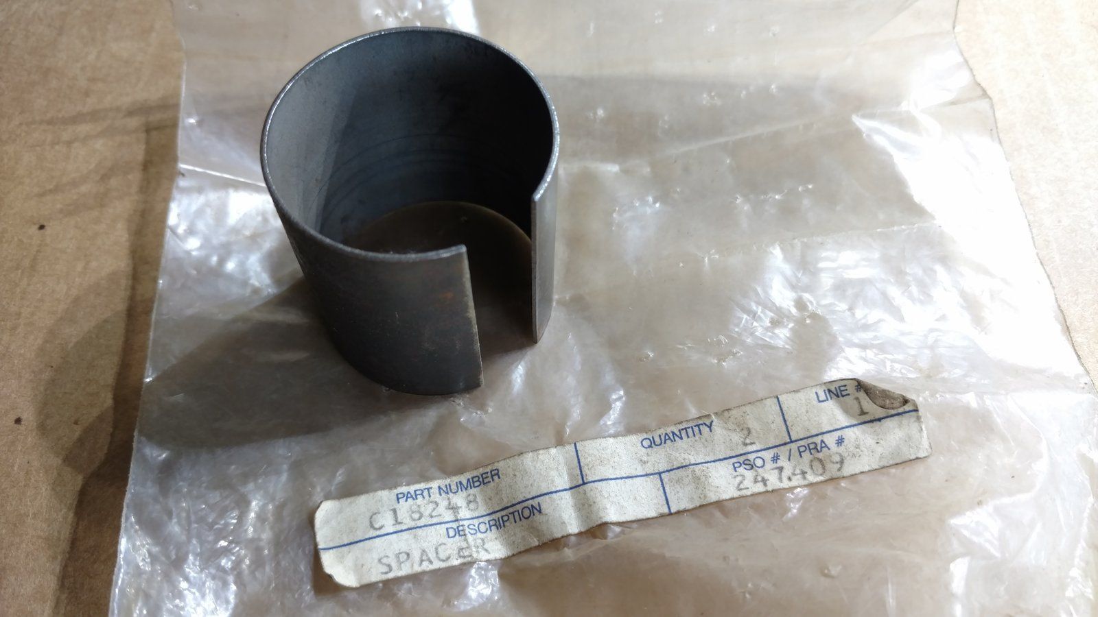 C18248 SPACER - BRG. 600 6000 7000 FRONT SPINDLE - Ingersoll/Case Tractor Part
