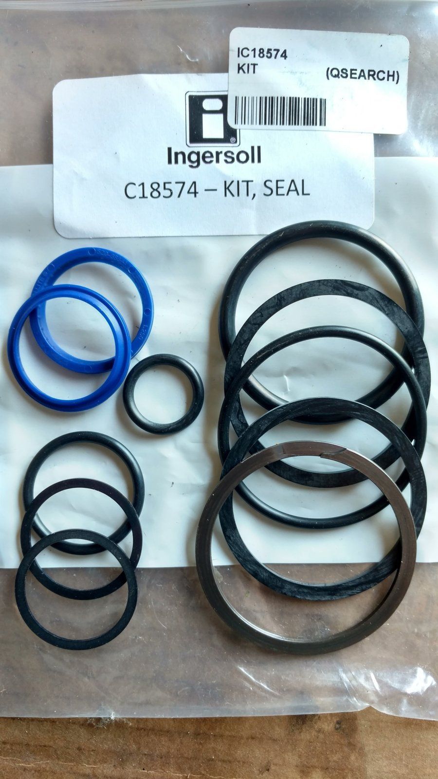C18574 KIT - SEAL FOR C11528 CYLINDER- LOADER TRACTOR - Ingersoll/Case Tractor Part