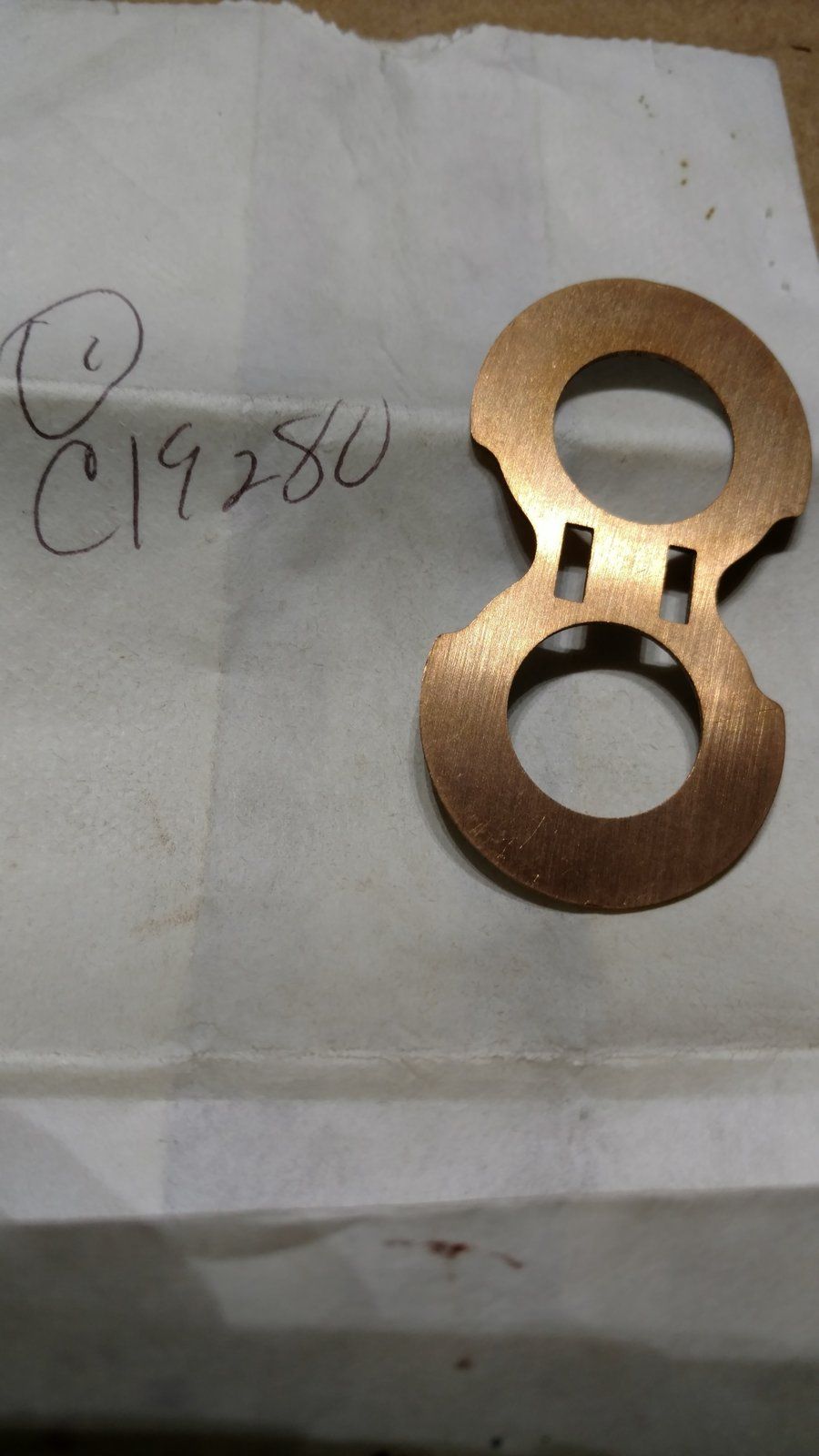 C19280 PLATE-THRUST (C19176 PUMP) - Ingersoll/Case Tractor Part