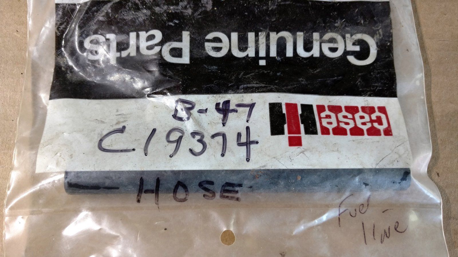 C19374 FUEL LINE - Ingersoll/Case Tractor Part