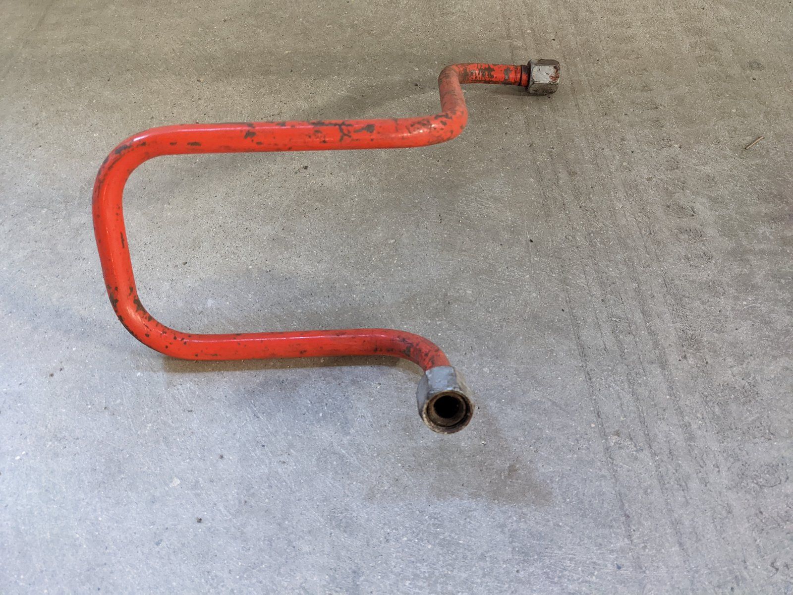 C19403 USED TUBE-FLOW CONTROL VALVE TO TCV - Ingersoll/Case Tractor Part