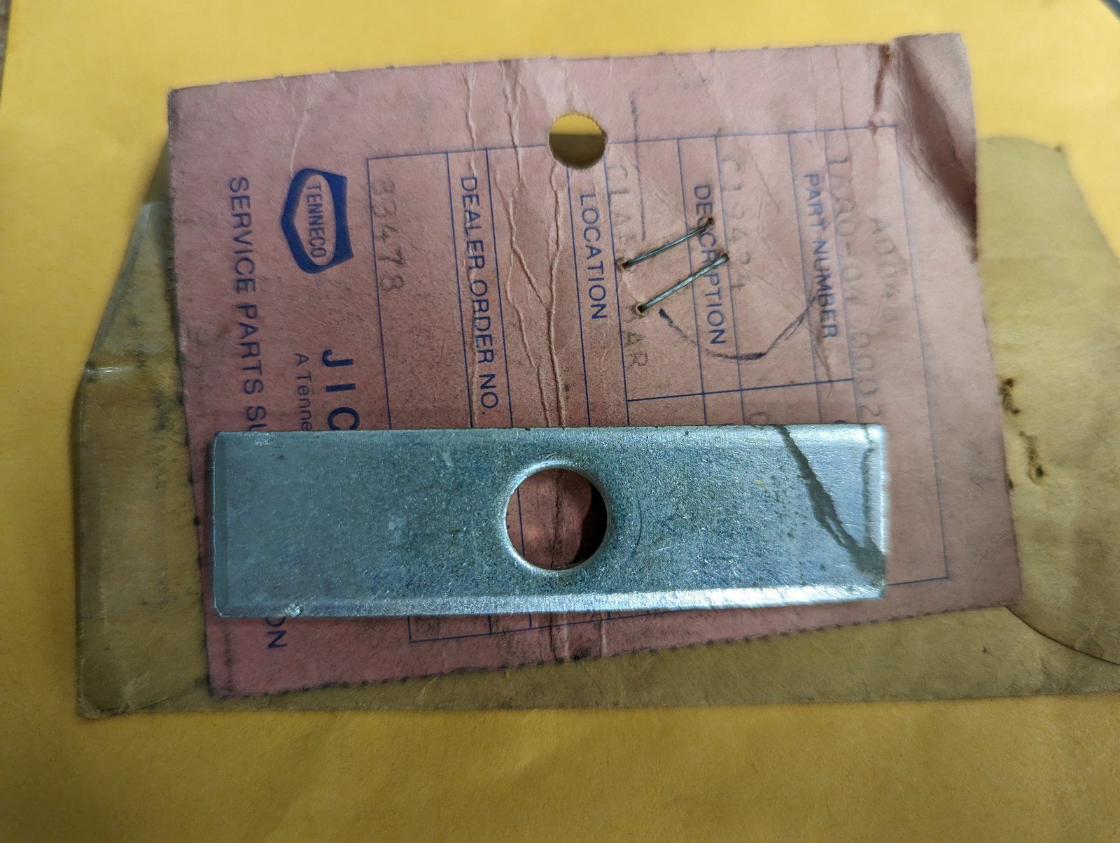 C19424 BAR CLAMP - Ingersoll/Case Tractor Part