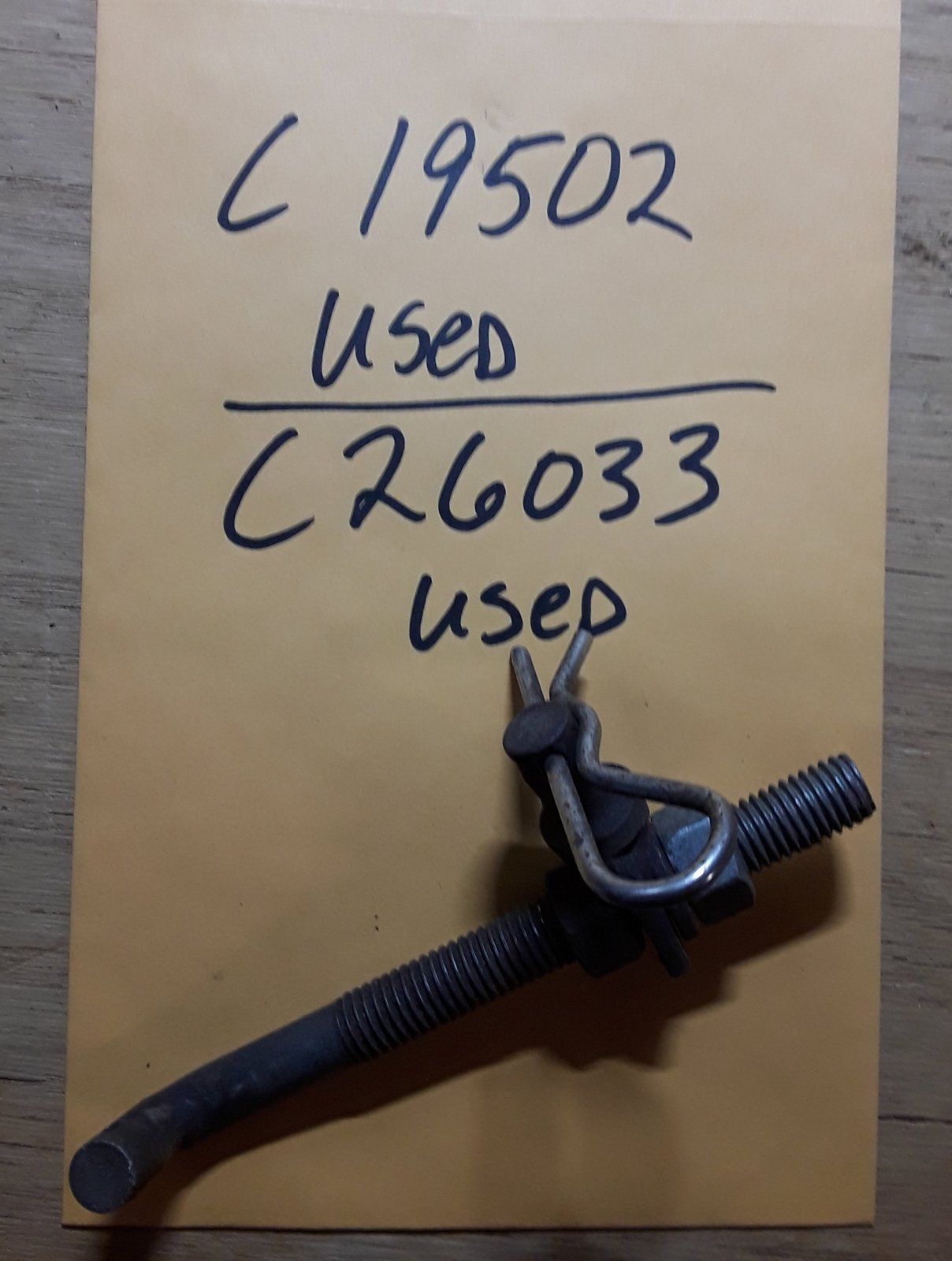 C19502 USED J BOLT - 1/2-13 x 5.5