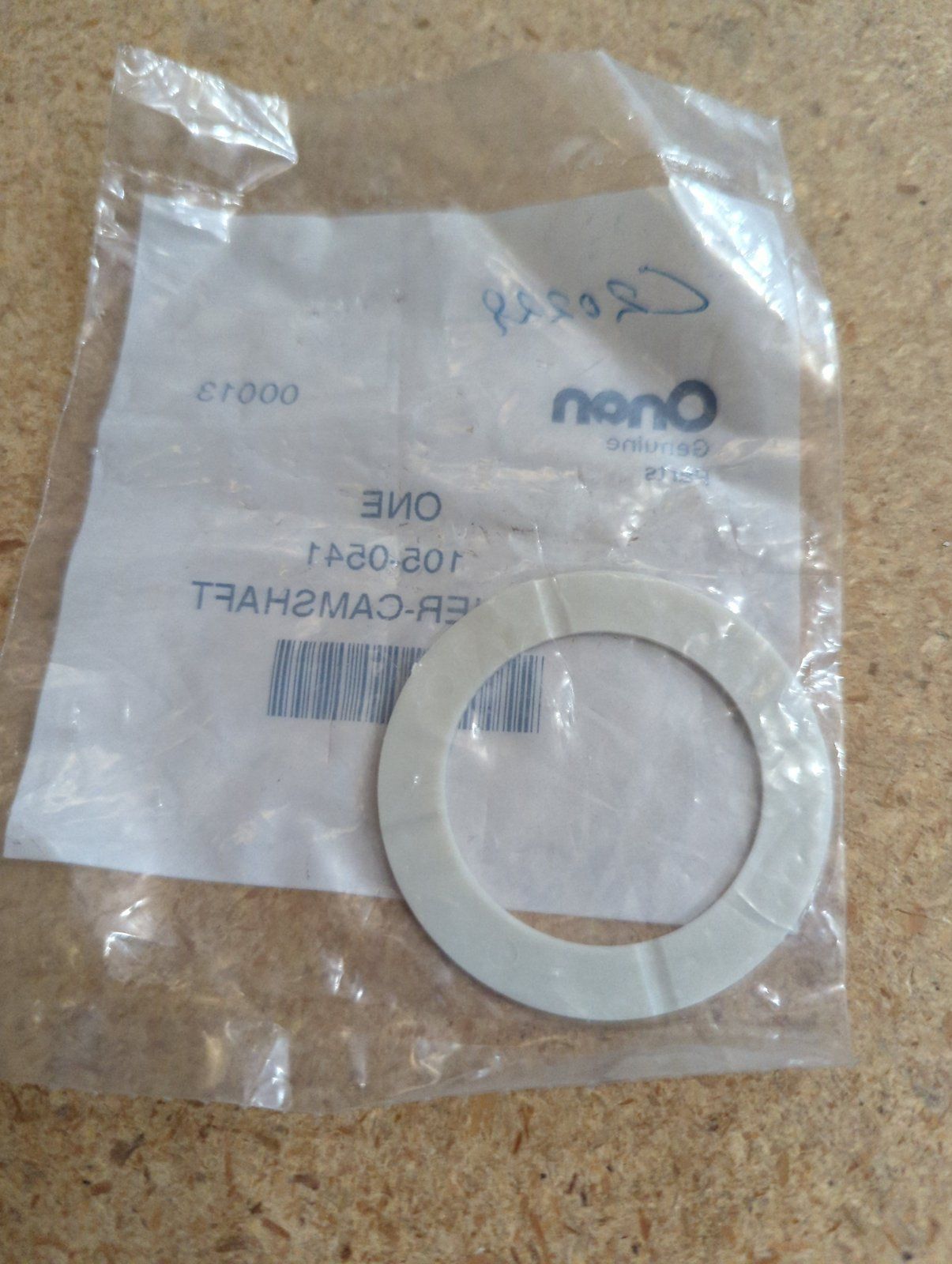 C20229 CAMSHAFT WASHER ONAN 105-0541 - Ingersoll/Case Tractor Part