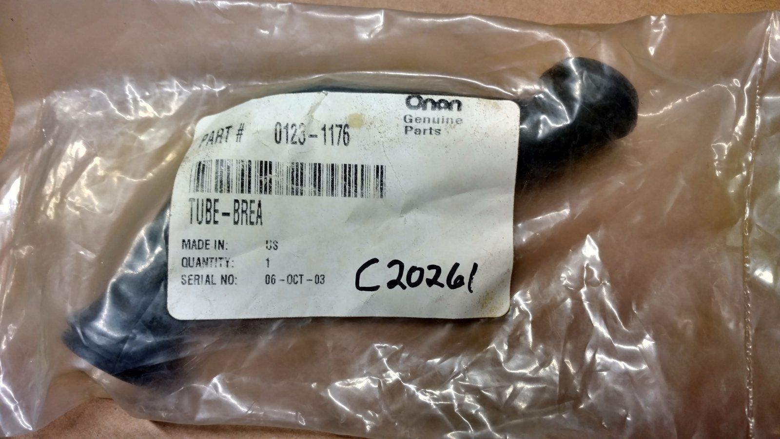 C20261 TUBE ONAN 0123-1176 - Ingersoll/Case Tractor Part