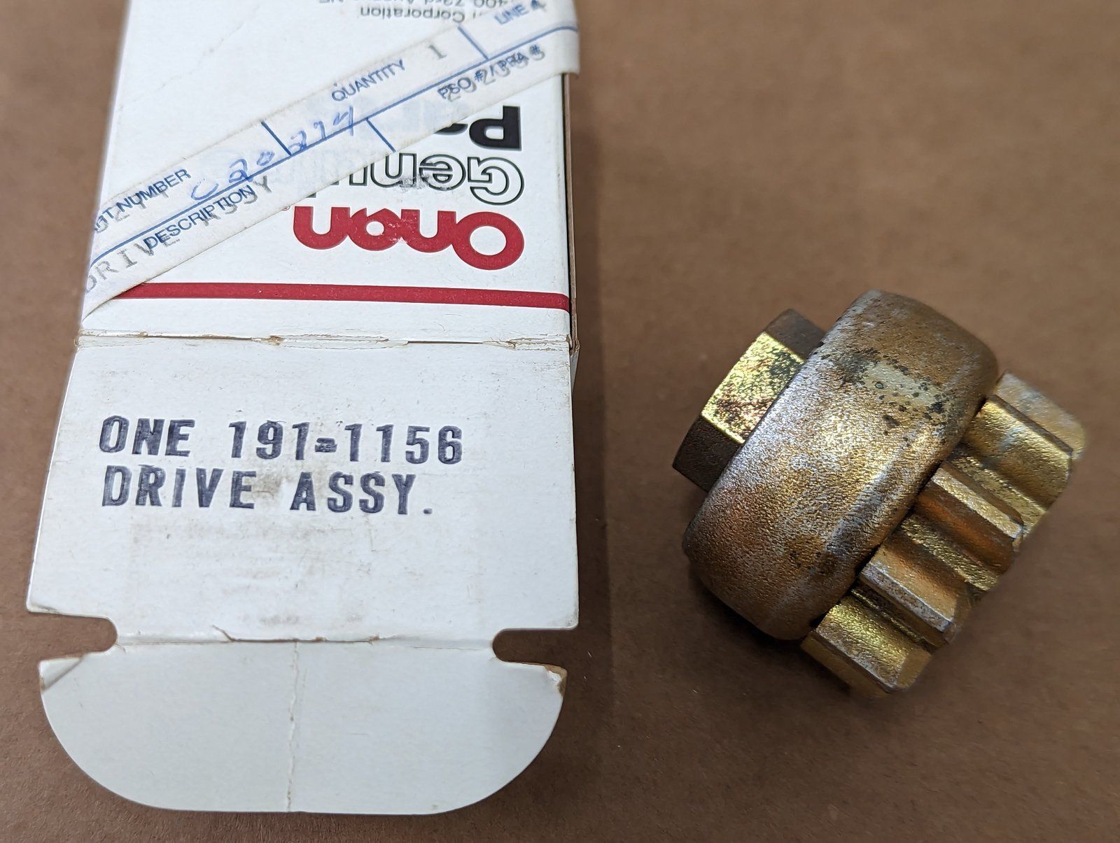 C20274 ONAN 191-1036` DRIVE ASSY 191-1156 - Ingersoll/Case Tractor Part