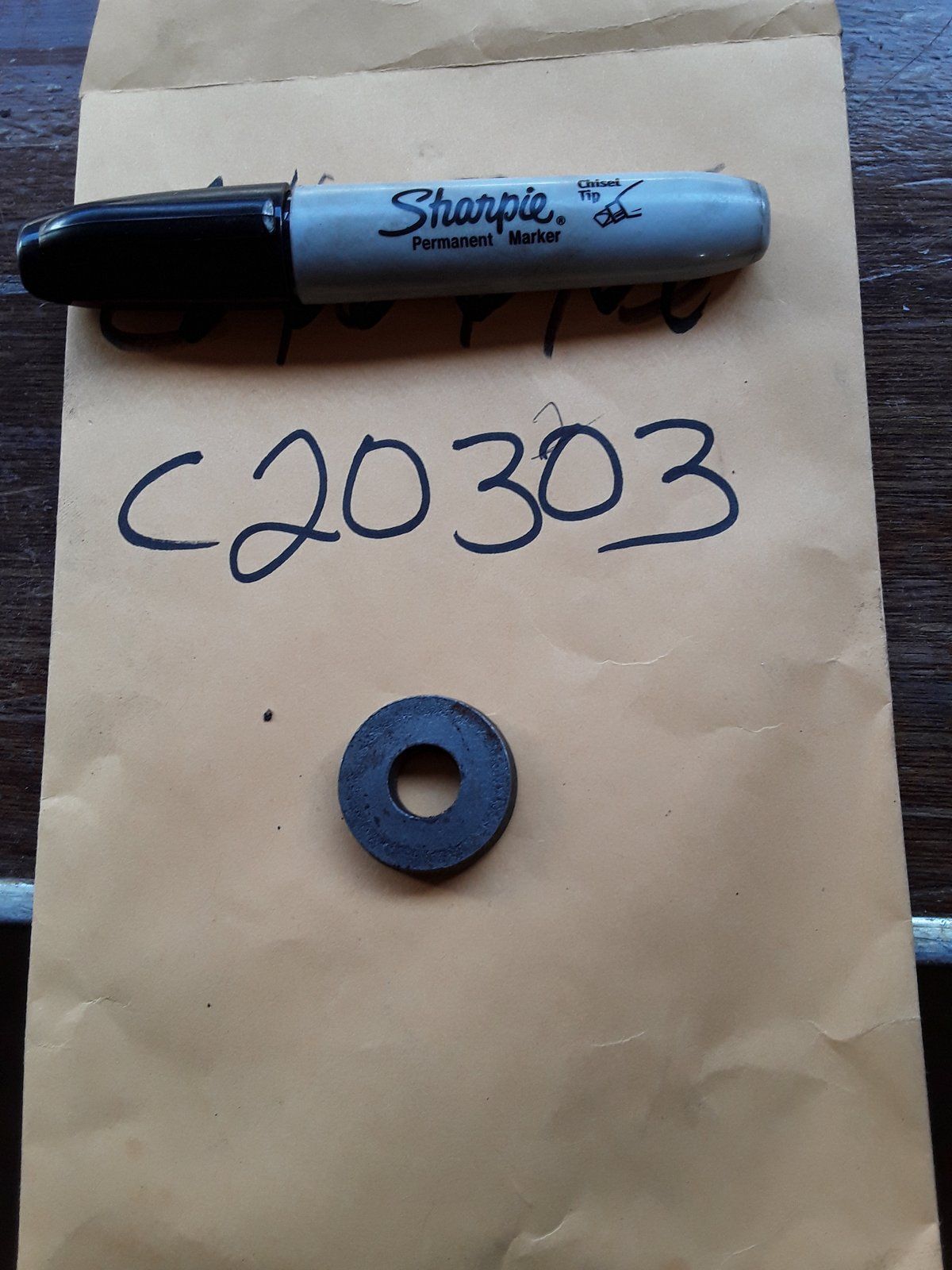 C20303 USED ONAN 526-0017` WASHER 7/16