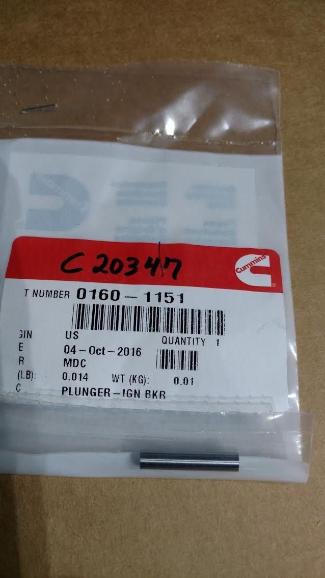 C20347 PLUNGER ONAN 160-1151 - Ingersoll/Case Tractor Part