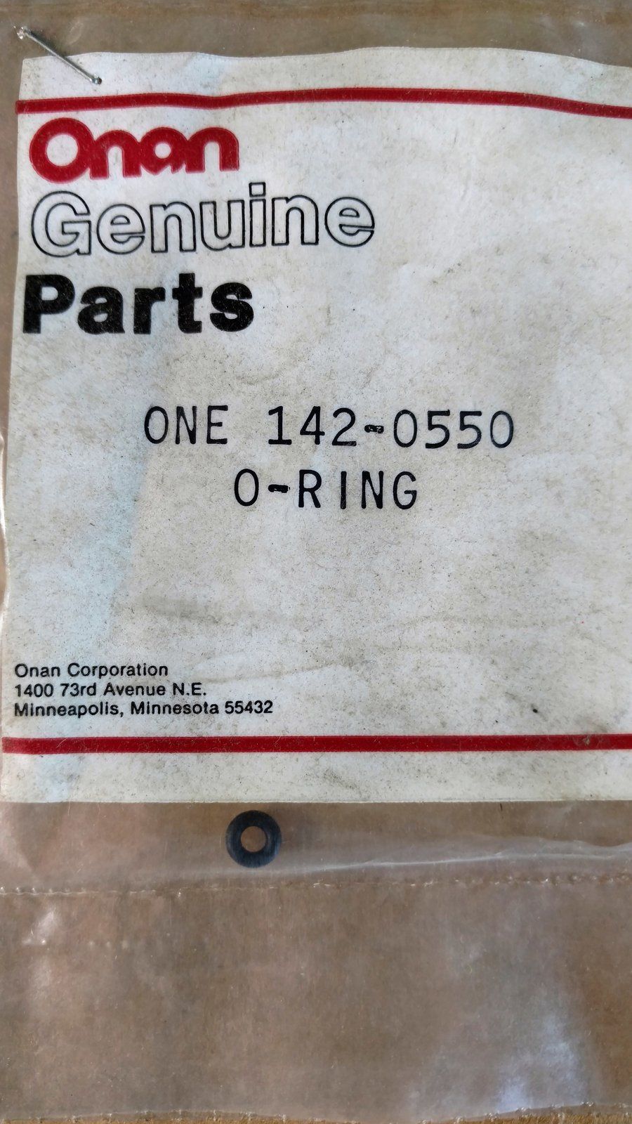 C20446 O RING ONAN 142-0550 - Ingersoll/Case Tractor Part