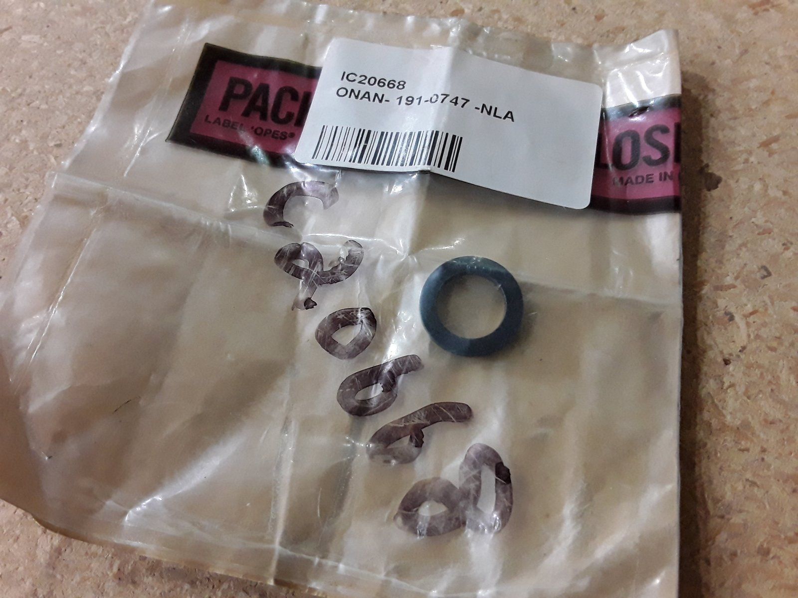 C20668 WASHER ONAN 191-0747 - Ingersoll/Case Tractor Part